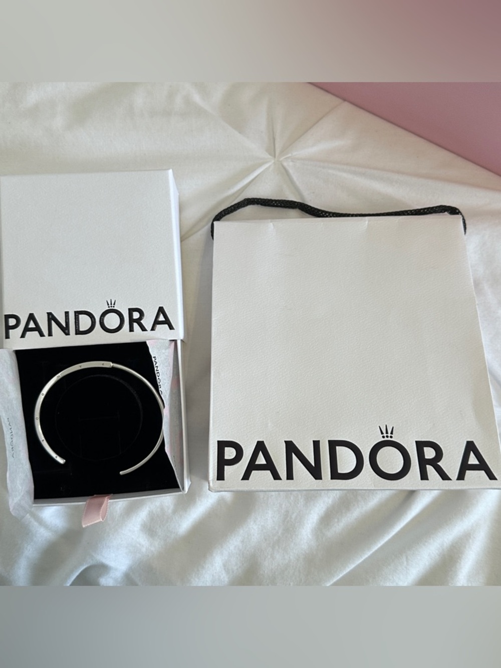 Pandora Signature I-D Open Bangle